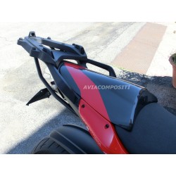 Tail for Ducati Multistrada 1200 2010-2014 in carbon fiber with red bands