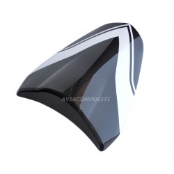 Tail for Ducati Multistrada 1200 2010-2014 in carbon fiber with white bands
