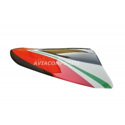 Tail in carbon fiber for Ducati Multistrada 1200 2010-2014 with tricolor painting