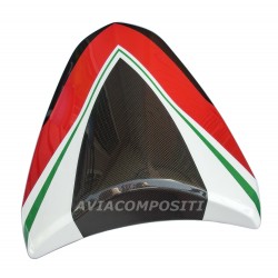 Tail in carbon fiber for Ducati Multistrada 1200 2010-2014 with Italian tricolor painting