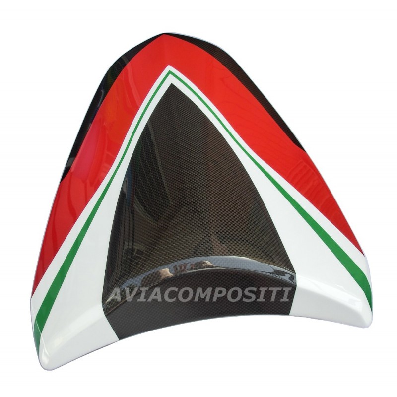 Codino per Multistrada 1200 2010-2014 in Carbonio con verniciatura tricolore