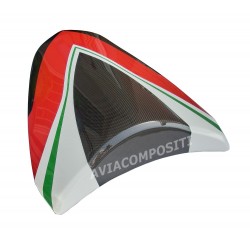 Tail in carbon fiber for Ducati Multistrada 1200 2010-2014 with Italian tricolor painting