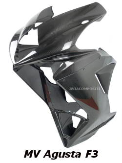 Carbon fiber fairing for MV Agusta F3