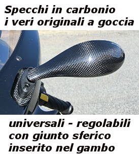 Specchi in carbonio a goccia